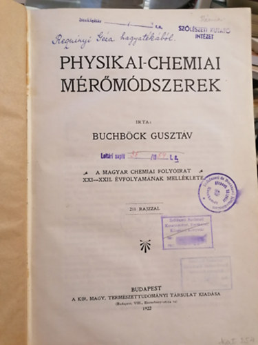 Physikai-chemiai mrmdszerek