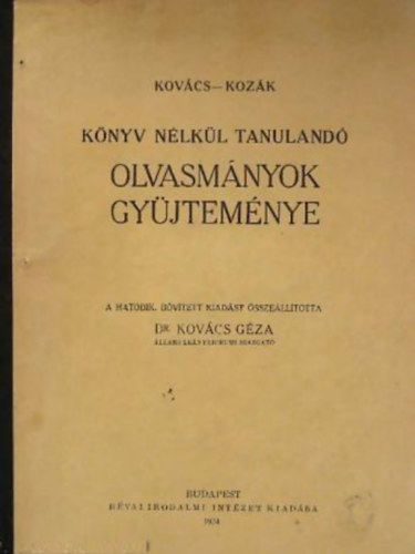 Knyv nlkl tanuland olvasnyok gyjtemnye