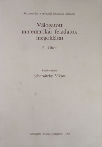 Vlogatott matematikai feladatok megoldsai 2. ktet
