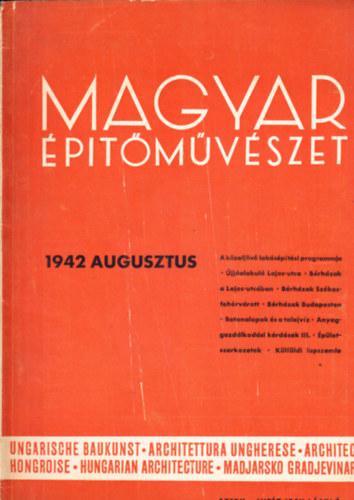 Magyar �p�t�m�v�szet 1942. augusztus