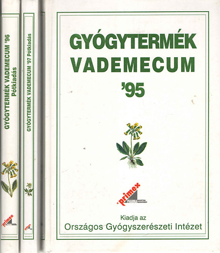 Gy�gyterm�k vademecum '95 + Gy�gyterm�k vademecum '96 (p�tkiad�s) + Gy�gyterm�k vademecum '97 (p�tkiad�s)