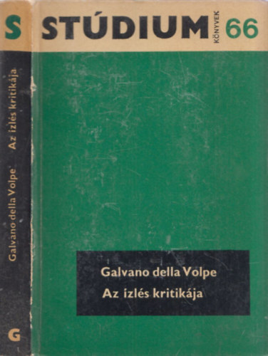 Galvano della Volpe - Az zls kritikja