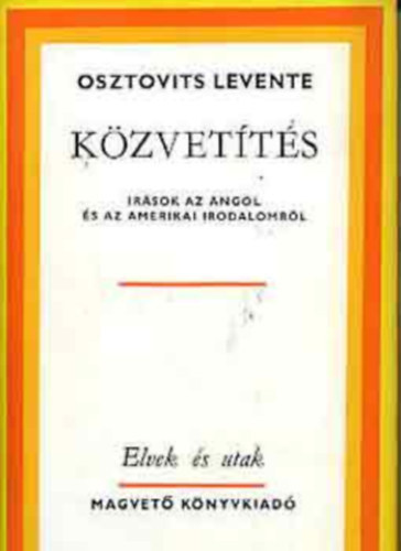 Osztovits Levente - Közvetítés (Írások az angol és az amerikai irodalomról)