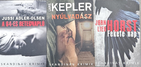 3 db skandinv krimi: Nylvadsz + A 64-es betegnapl + Fekete nap