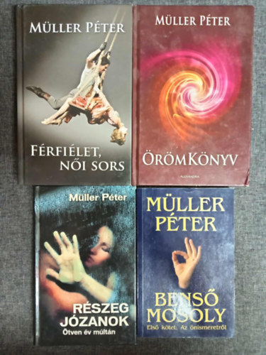 (4db) Mller Pter knyvcsomag: Frfilet, ni sors / rmknyv / Rszeg jzanok - tven v mltn / Bens mosoly
