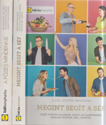 2 db Lidl szak�csk�nyv: Megint seg�t a s�f + A f�z�s mindenki�
