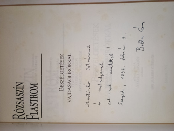 R�zsasz�n Flastrom Besz�lget�sek vajdas�gi �r�kkal