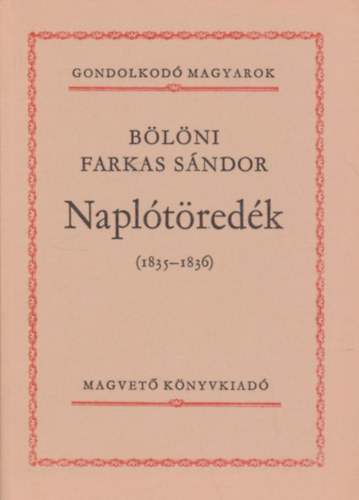Napltredk (1835-1836) (Gondolkod magyarok)
