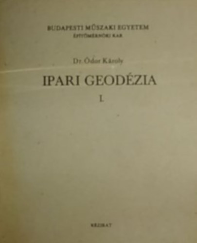 Ipari geodzia I
