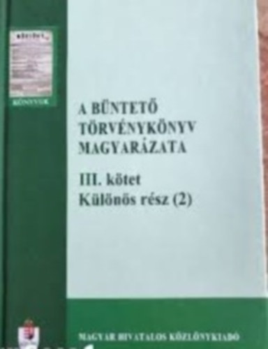 A Bntet Trvnyknvy magyarzata III. ktet Klns rsz (2)