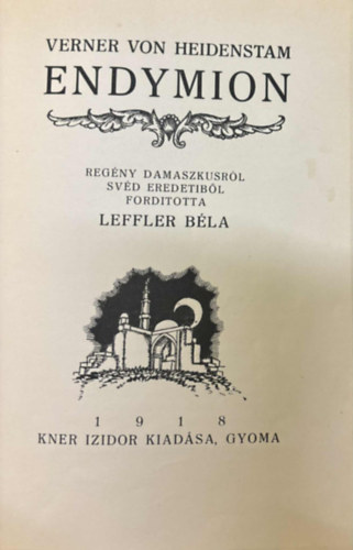 Verner von Heidenstam - Endymion