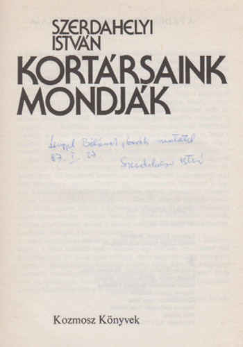 Kort�rsaink mondj�k