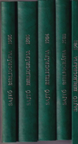 Sajt bibliogrfia 1982-1986-ig (5 vfolyam)
