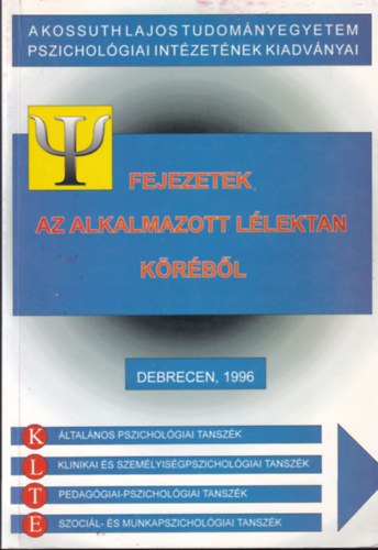 Fejezetek az alkalmazott llektan krbl