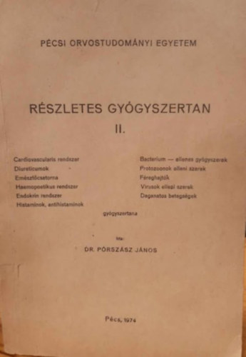 R�szletes gy�gyszertan II.