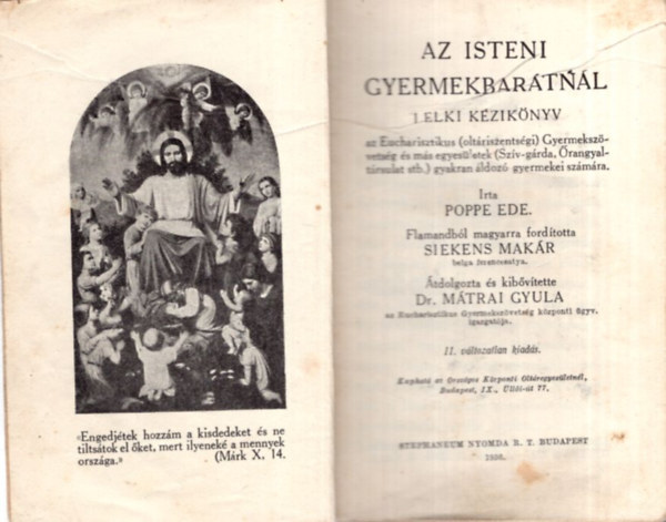 Az isteni gyermekbartnl - lelki kziknyv