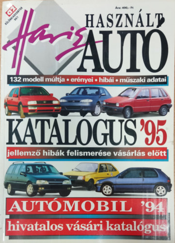 Hasznltaut katalgus '95 - Autmobil '95 hivatalos vsri katalgus (Aut2 klnkiadvnyok 94/1)