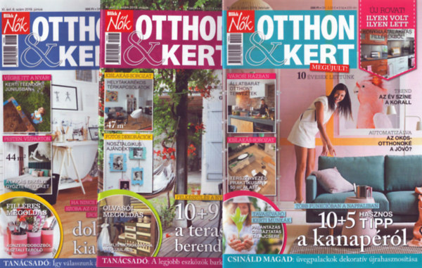 3 db Blikk N�k Otthon & Kert magazin: 2019. febru�r, m�jus, j�nius