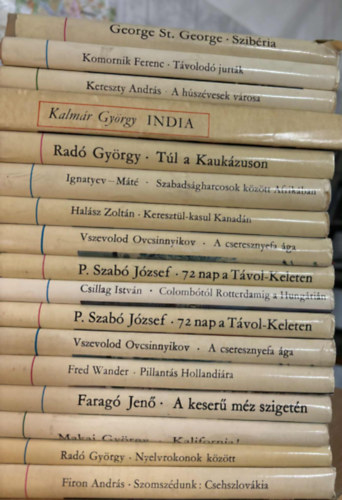George St. Goerge, Komornik Ferenc, Kalmár György, Csillag István, Vszevolod Ovcsinnyikov, Faragó Jenő, Radó György - 17 db útikönyv