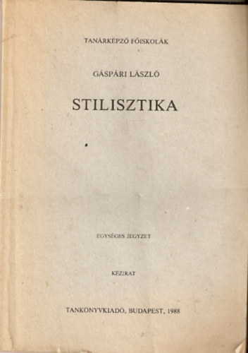 Stilisztika - Kzirat