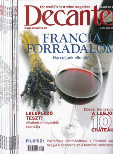 Decanter magazin 2008. febru�r - november (10 db. lapsz�m)