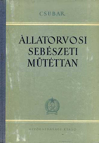 �llatorvosi seb�szeti m�t�ttan