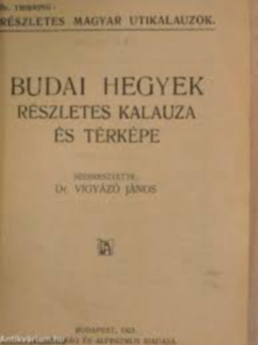 Budai hegyek rszletes kalauza s trkpe
