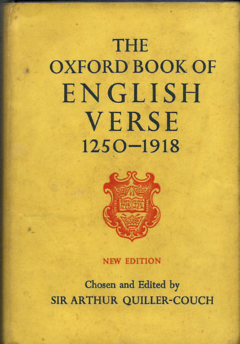 The Oxford Book Of English Verse 1250-1918