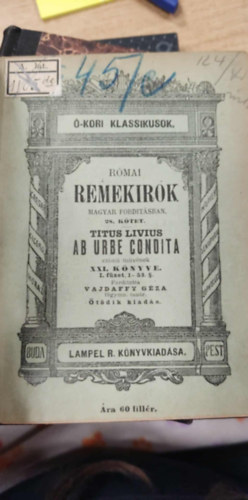 Ab urbe condita (szemelv�nyek a 21. k�nyvb�l)