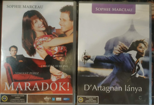 2 db DVD Sophie Marceau film: D'Artagnan l�nya + + Maradok!