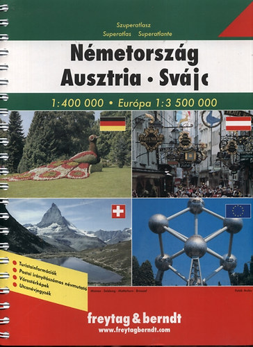 Nmetorszg-Ausztria-Svjc szuperatlasz (1:400 000 s 1:3 500 000)