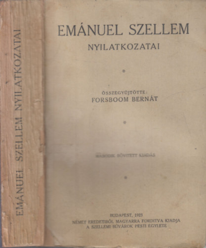 Emnuel szellem nyilatkozatai
