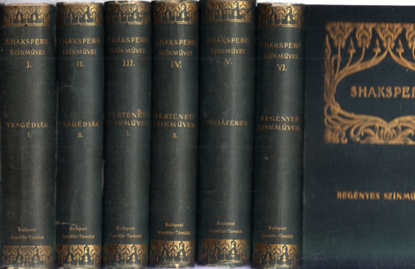 Shakespeare sszes sznmvei I-VI.