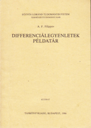 Differencilegyenletek - pldatr (J 3-1369)