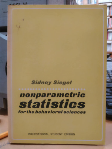 Nonparametric Statistics for the Behavioral Sciences (International Student Edition)