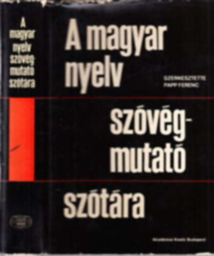 A Magyar nyelv sz�v�gmutat� sz�t�ra (angol-magyar)