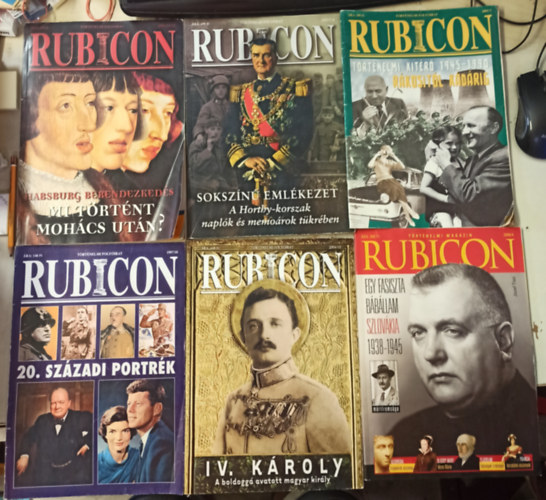 6 db Rubicon t�rt�nelmi foly�irat (1997/10 +2001/3 +2003/7-8 +2003/11-12 +2004/10 +2008/4)