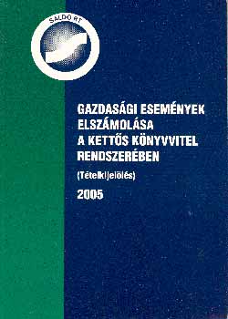 Gazdas�gi esem�nyek elsz�mol�sa a kett�s k�nyvvitel rendszer�ben