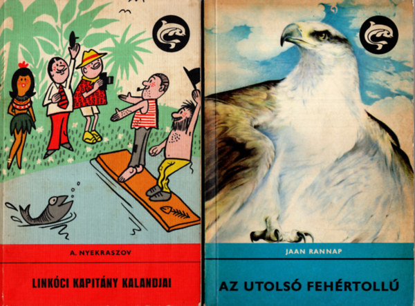 A. Nyekraszov Jaan Rannap - 2 db delfin knyv  ( Az utols fehrtoll + Linkci kapitny kalandjai )