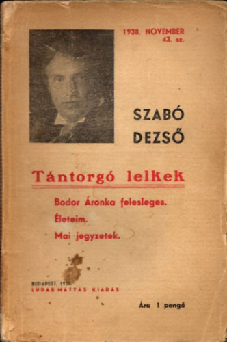 Tntorg lelkek (Bodor ronka felesleges, leteim, Mai jegyzetek)- Ludas Mtys fzetek 43.