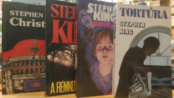 4 db Stephen King: A rémkoppantók + Christine + Tortúra + Tűzgyújtó