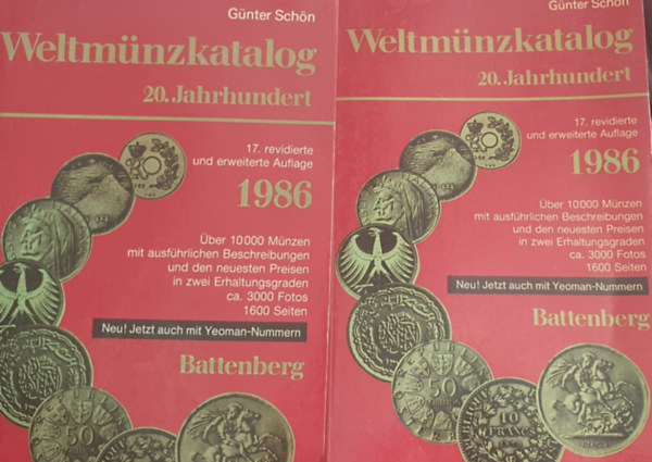 Gnter Schn - Weltmnzkatalog 20. Jahrhundert (17. revidierte und erweiterte Auflage 1986) I-II.
