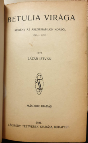 Betulia vir�ga (Reg�ny az Assz�r-Babilon korb�l)