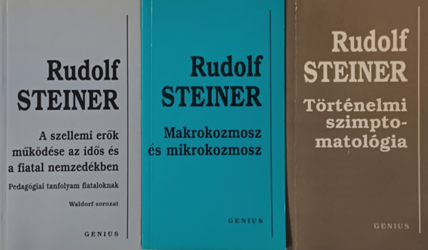 Trtnelmi szimptomatolgia + Makrokozmosz s mikrokozmosz + A szellemi erk mkdse az ids s fiatal nemzedkben (3 m)