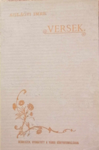 Szilgyi Imre - Versek