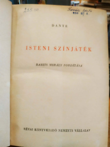 Isteni sz�nj�t�k