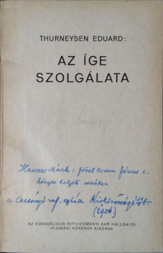 Az ige szolglata