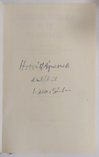 Hrom verb hat szemmel - Antolgia a magyar kltszet rejtett rtkeibl s furcsasgaibl