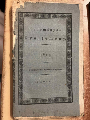 Tudom�nyos Gy�jtem�ny 1829 IX. k�tet