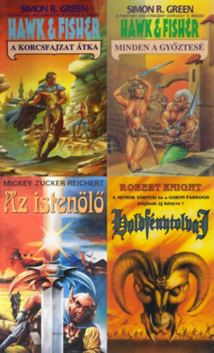 4 db fantasy regny: A korcsfajzat tka + Minden a gyztes + Az istenl + Holdfnytolvaj